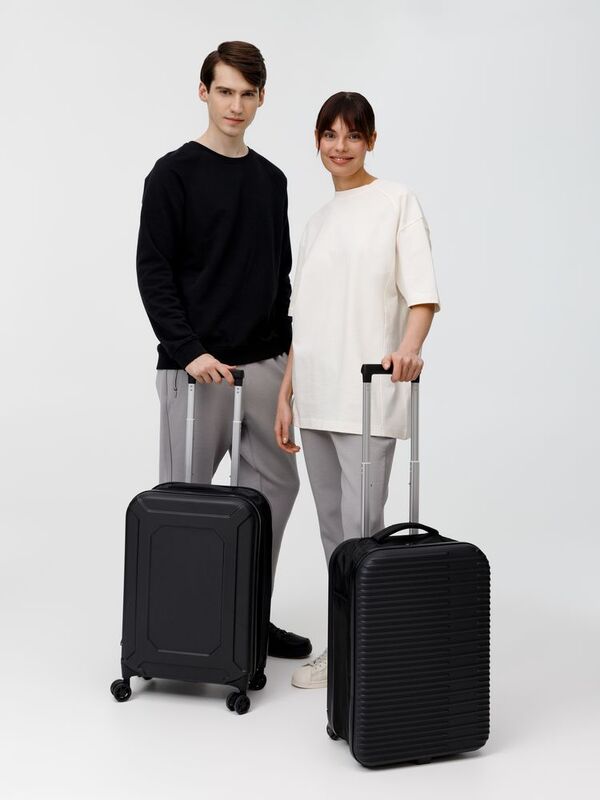 Чемодан Platta, черный арт.16499.30