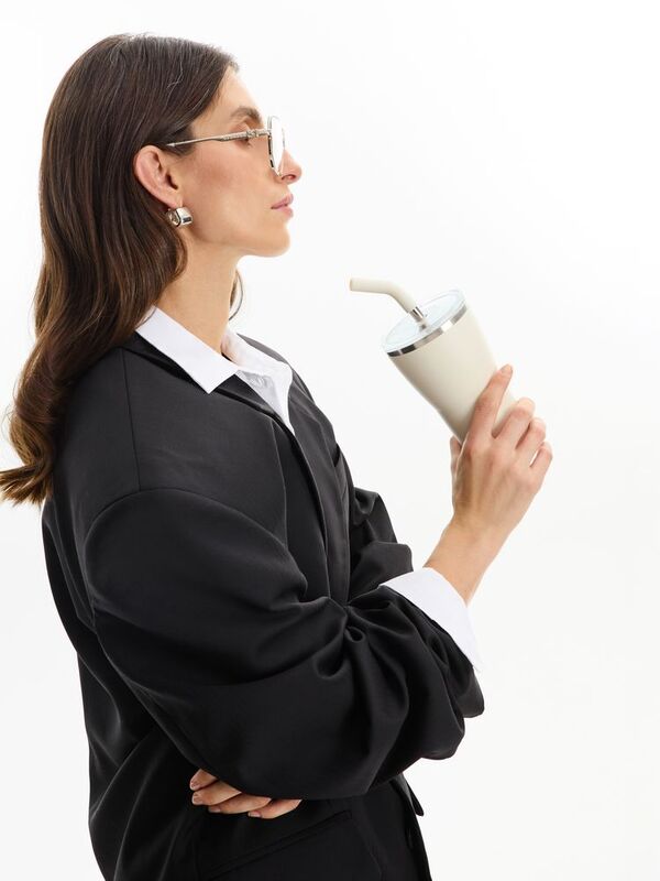 Термостакан Sapporo без логотипа, белый арт.16485.60