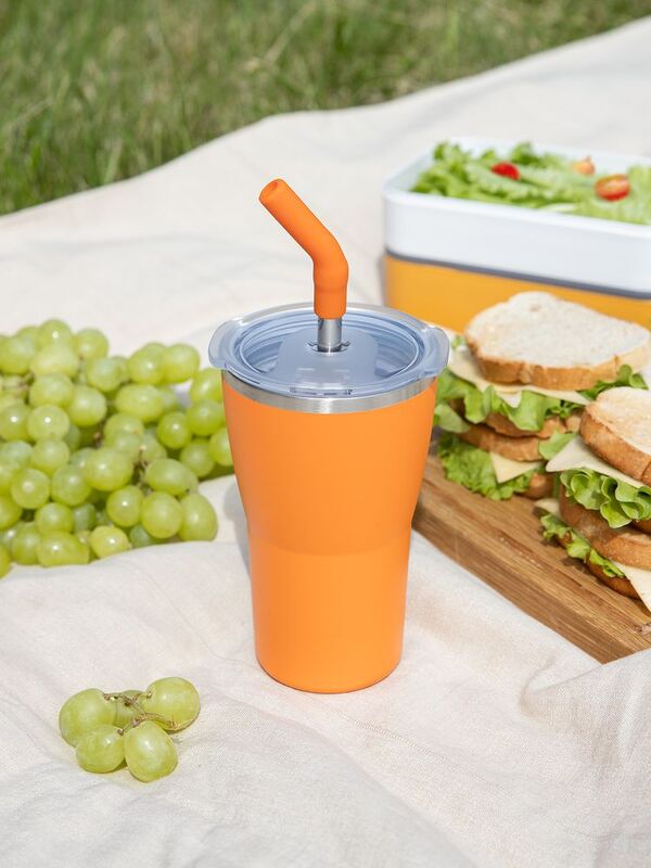 Термостакан Sapporo без логотипа, оранжевый арт.16485.20