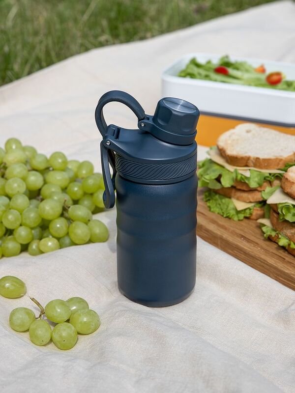 Термобутылка Fujisan 2.0 без логотипа, темно-синяя арт.16638.43