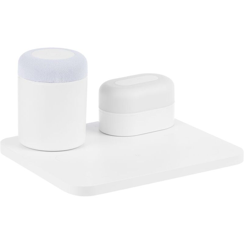 Станция беспроводной зарядки с колонкой и ночником Trilogy, белая арт.16577.60