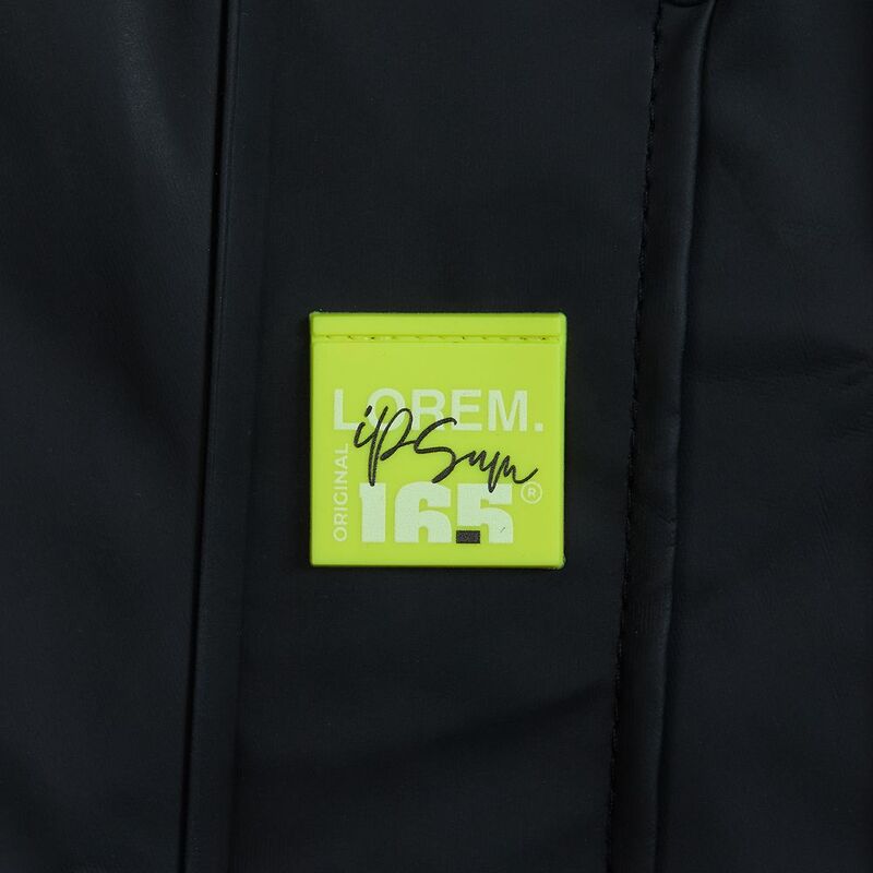 Лейбл из ПВХ Kare, желтый неон арт.16555.89