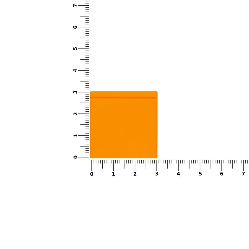 Лейбл из ПВХ Kare, оранжевый неон арт.16555.22