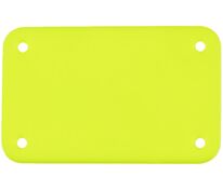 Лейбл из ПВХ Kreta, S, желтый неон арт.16556.89