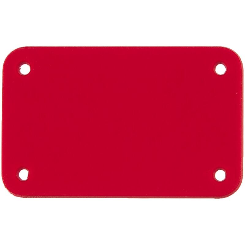 Лейбл из ПВХ Kreta, S, красный арт.16556.50