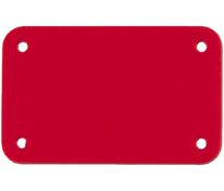 Лейбл из ПВХ Kreta, S, красный арт.16556.50