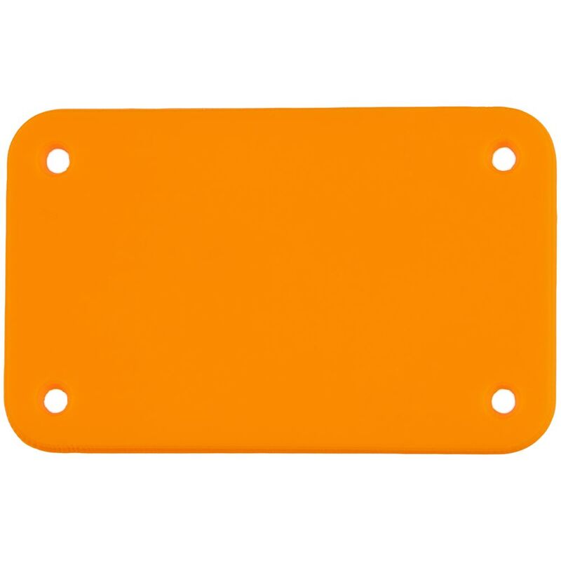 Лейбл из ПВХ Kreta, S, оранжевый неон арт.16556.22