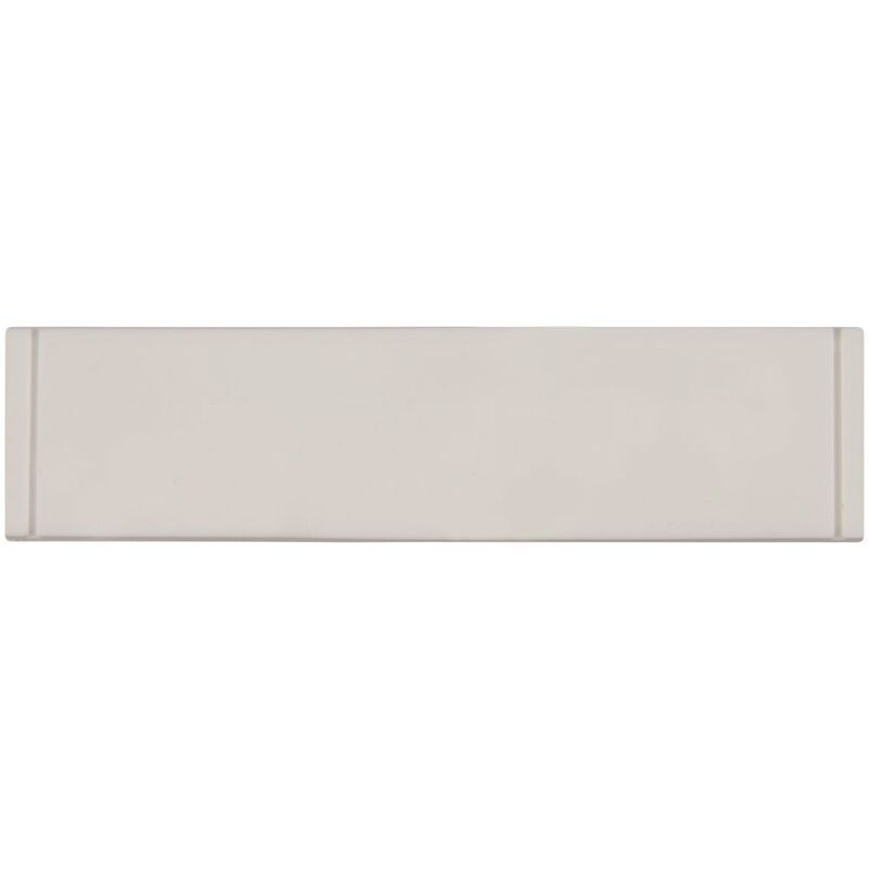 Лейбл из ПВХ Dzeta, S, белый арт.16557.60