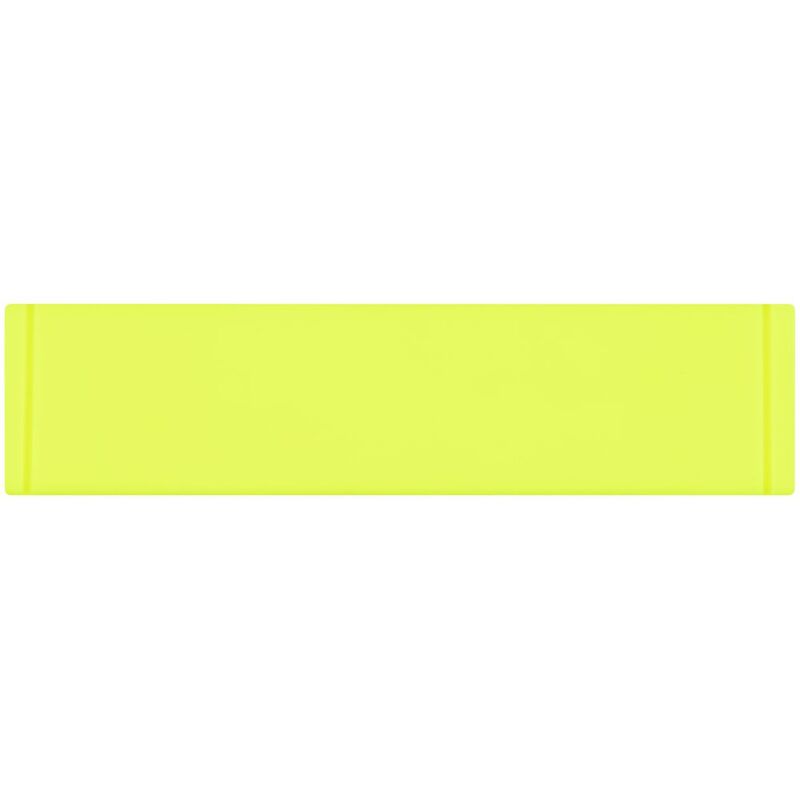 Лейбл из ПВХ Dzeta, S, желтый неон арт.16557.89