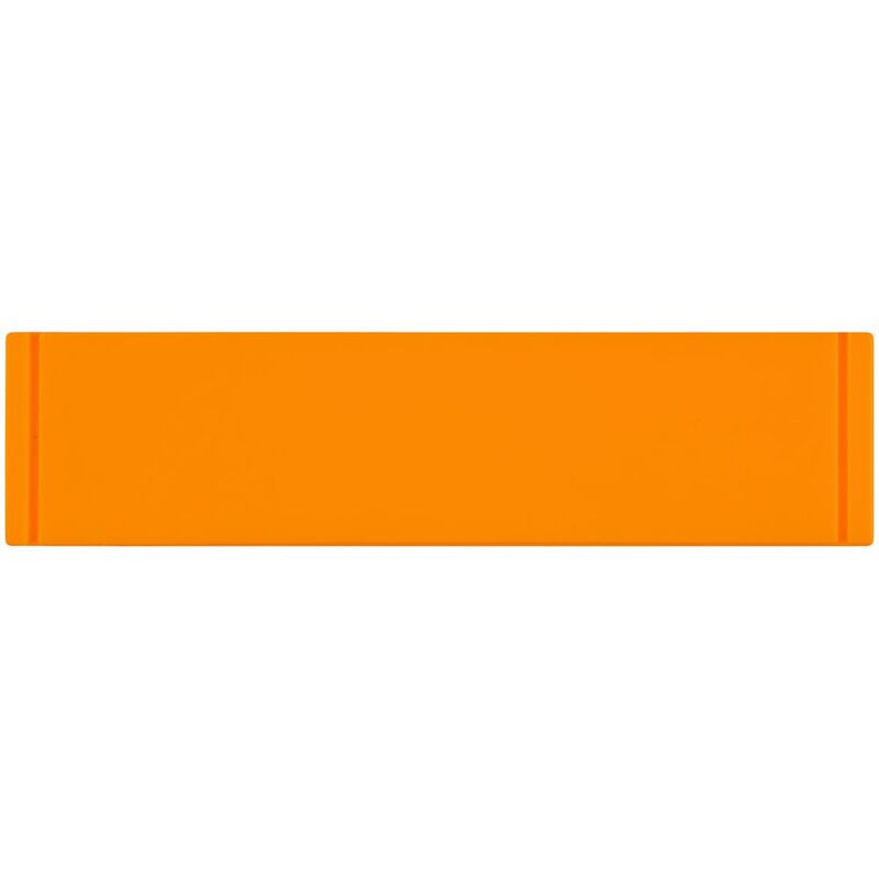 Лейбл из ПВХ Dzeta, S, оранжевый неон арт.16557.22