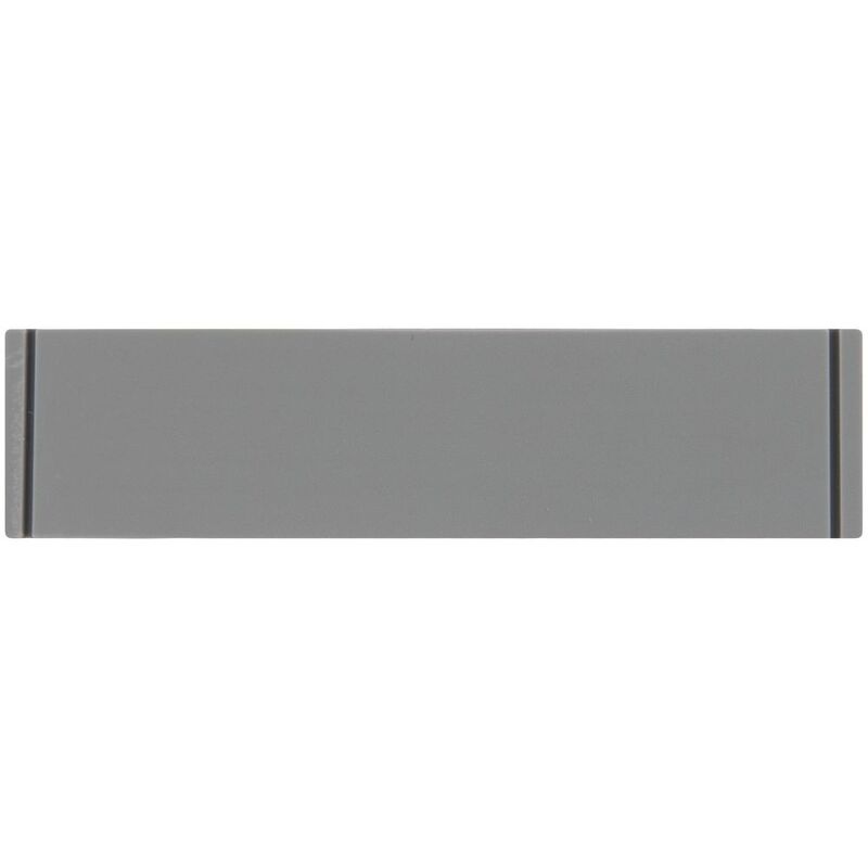 Лейбл из ПВХ Dzeta, S, серый арт.16557.10