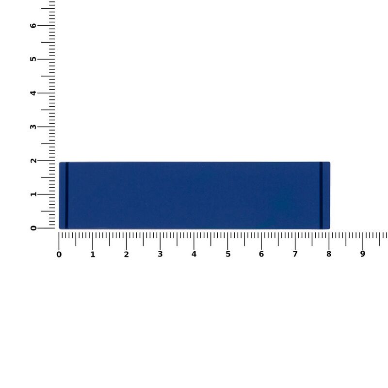 Лейбл из ПВХ Dzeta, S, синий арт.16557.44