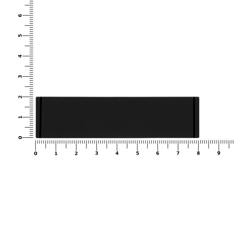 Лейбл из ПВХ Dzeta, S, черный арт.16557.30