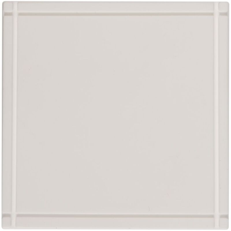 Лейбл из ПВХ Dzeta, L, белый арт.16558.60