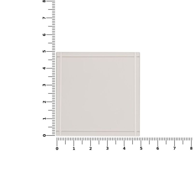 Лейбл из ПВХ Dzeta, L, белый арт.16558.60