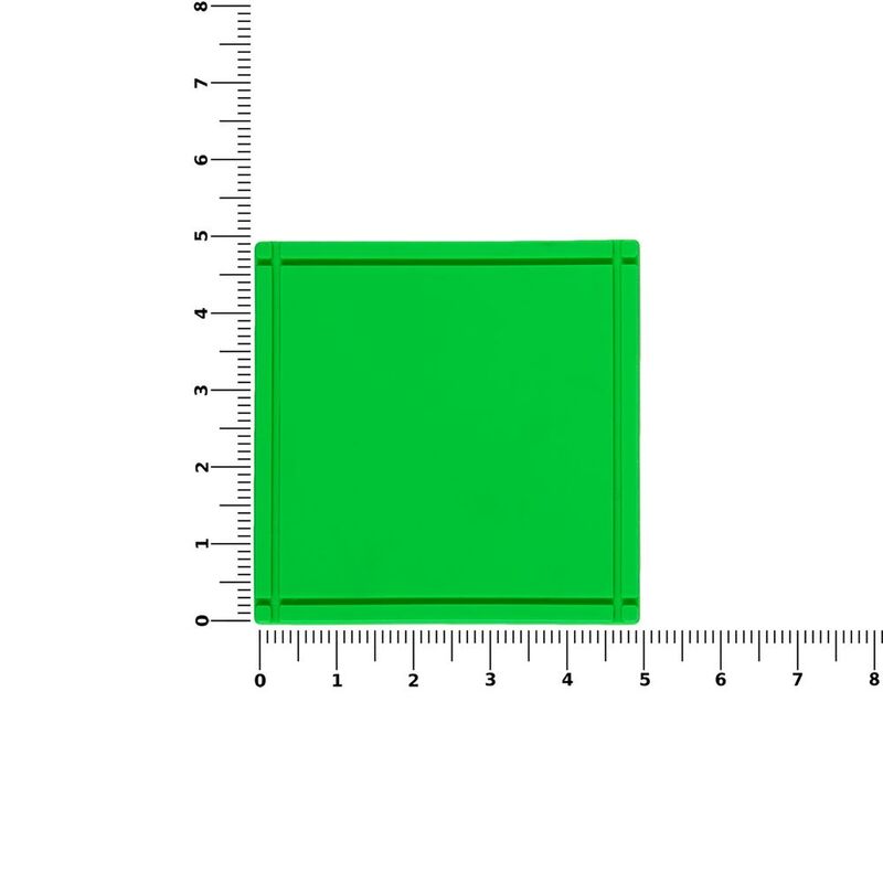 Лейбл из ПВХ Dzeta, L, зеленый неон арт.16558.94