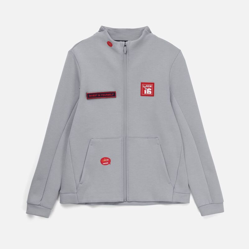 Лейбл из ПВХ Dzeta, L, красный арт.16558.50