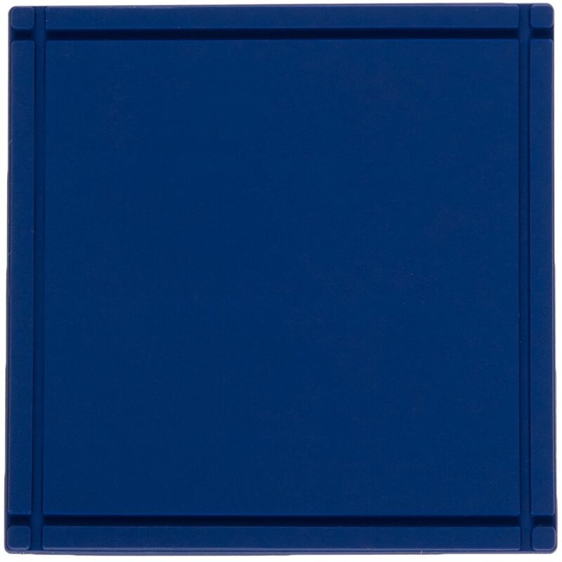 Лейбл из ПВХ Dzeta, L, синий арт.16558.44