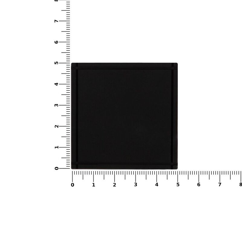 Лейбл из ПВХ Dzeta, L, черный арт.16558.30