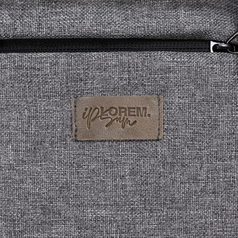 Лейбл кожаный Pasek, XS, серый арт.16572.10