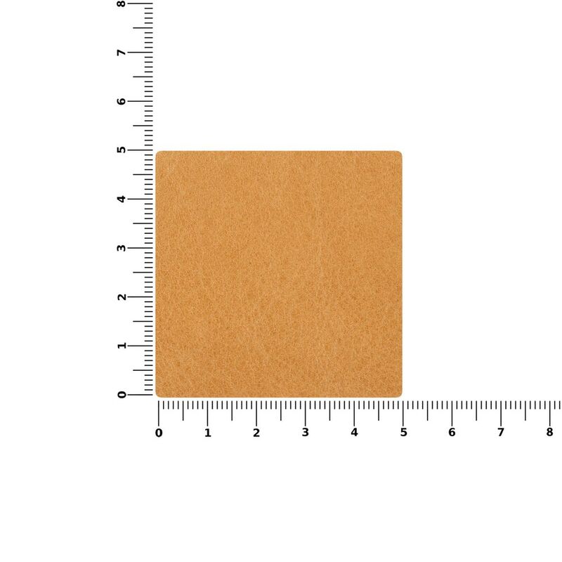 Лейбл кожаный Pasek, L, бежевый арт.16574.12