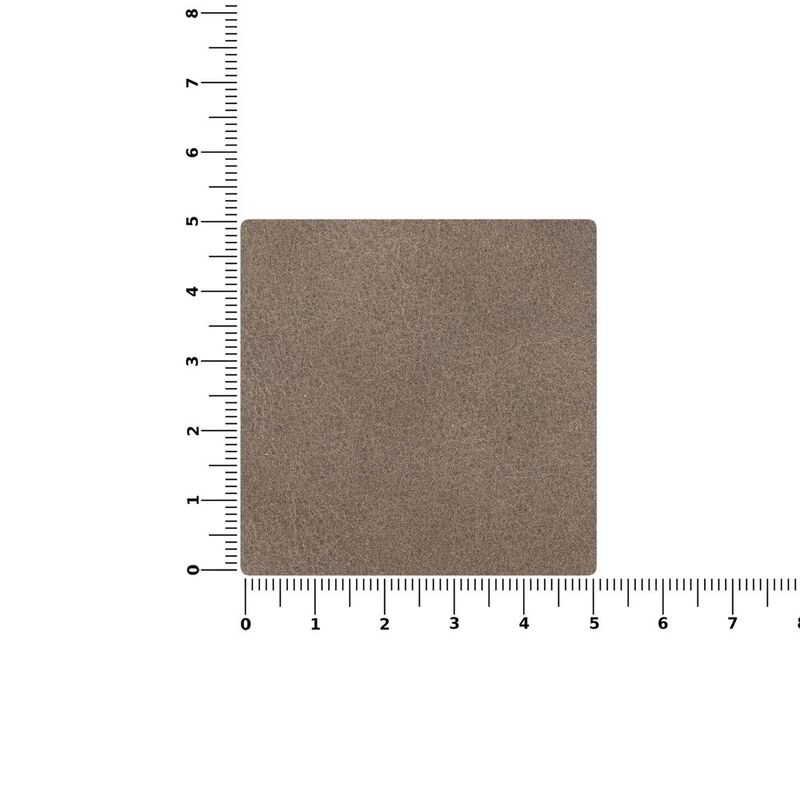 Лейбл кожаный Pasek, L, серый арт.16574.10