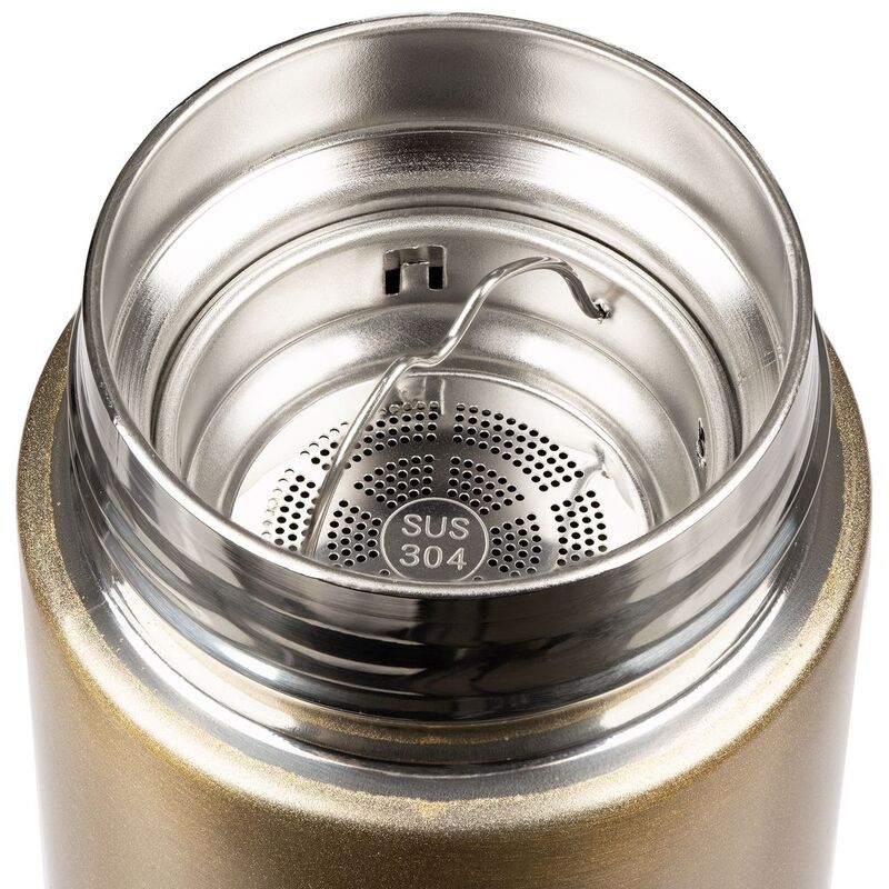 Смарт-бутылка с заменяемой батарейкой Long Therm, золотистая арт.14314.00