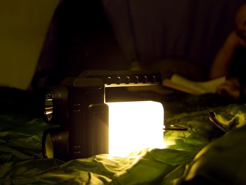 Кемпинговый фонарь-лампа аккумуляторный Yol, черный арт.63001.30