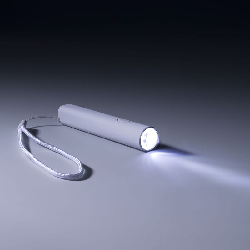 Фонарик аккумуляторный Falkirk, белый арт.63003.60