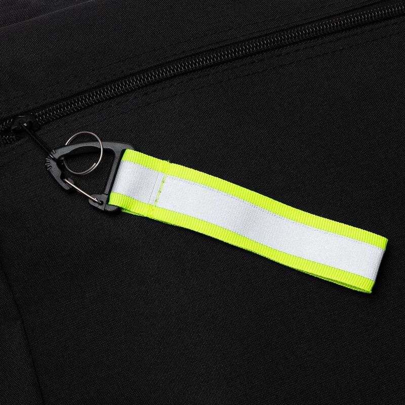 Светоотражающий брелок Flashline, серый с зеленым арт.15458.90