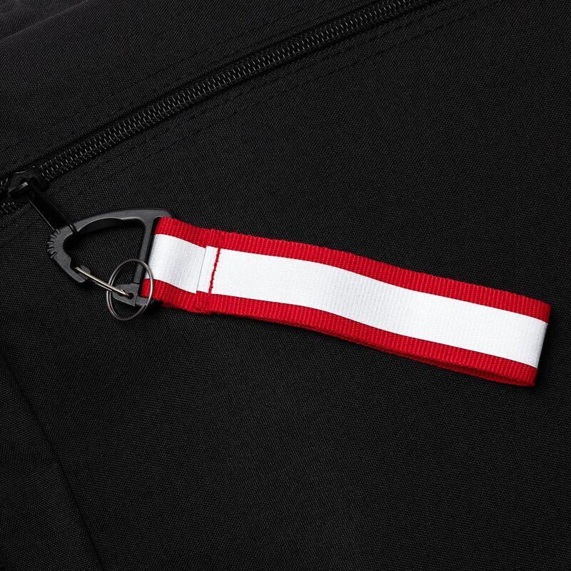 Светоотражающий брелок Flashline, серый с красным арт.15458.50