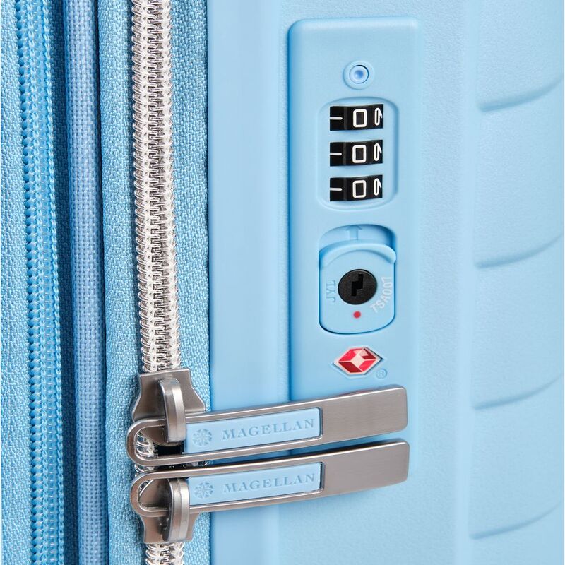 Чемодан Victoria L, голубой арт.16727.14