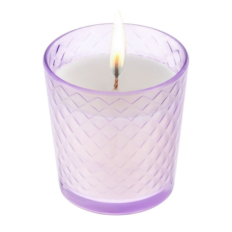 Свеча ароматическая Ristoro, сиреневая, амбра и специи арт.16640.70
