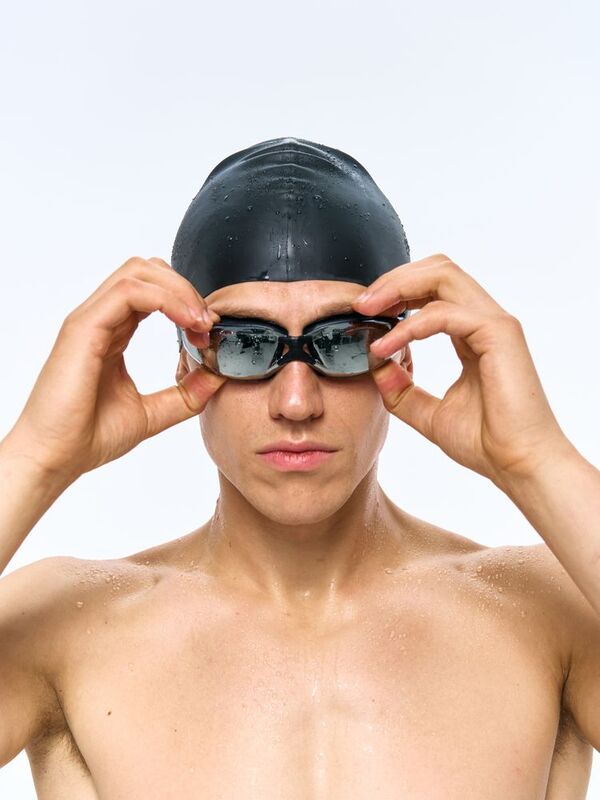 Очки для плавания зеркальные Underwater, черные арт.16644.30