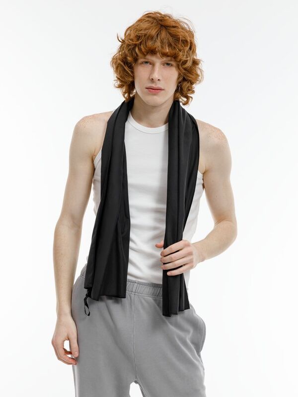 Полотенце спортивное Snaab, черное арт.16645.30