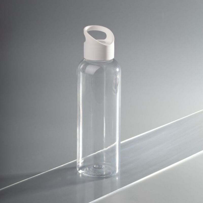 Бутылка для воды Plaske, прозрачная с белой крышкой арт.16554.60