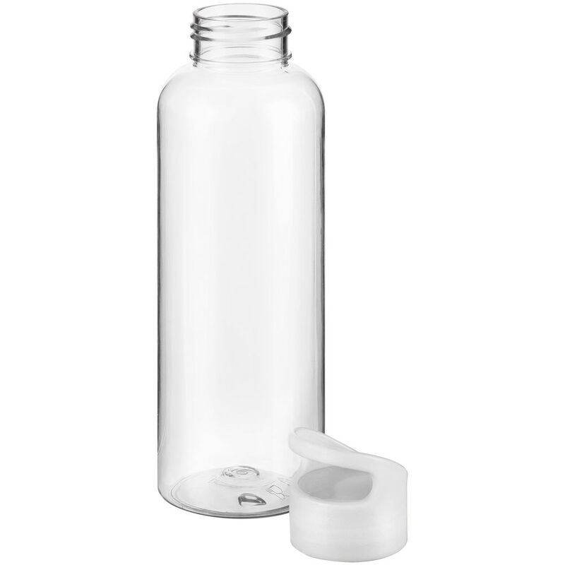 Бутылка для воды Plaske, прозрачная с белой крышкой арт.16554.60
