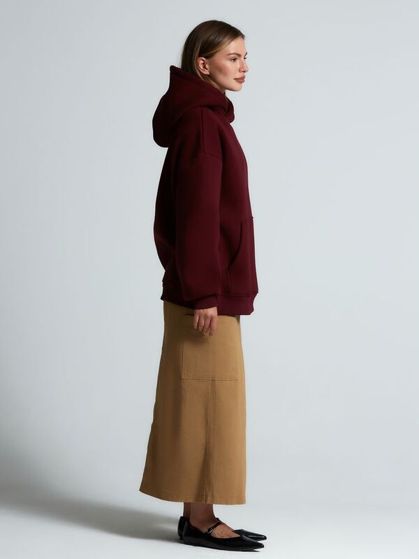 Худи Kulonga Oversize, бордовое арт.14101.55