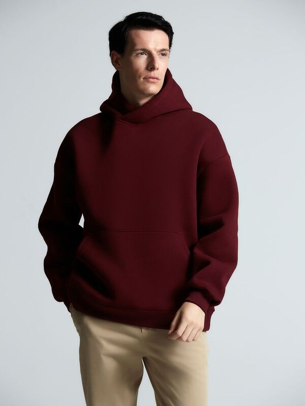 Худи Kulonga Oversize, бордовое арт.14101.55