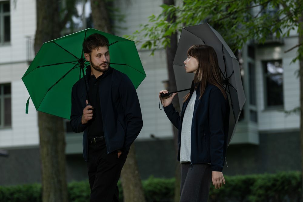 Зонт складной Monsoon, зеленый арт.14518.91