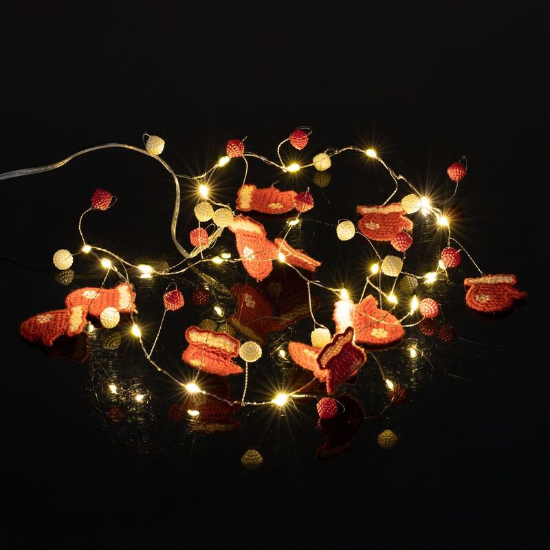 Гирлянда Merry Mittens, красная арт.16953.50