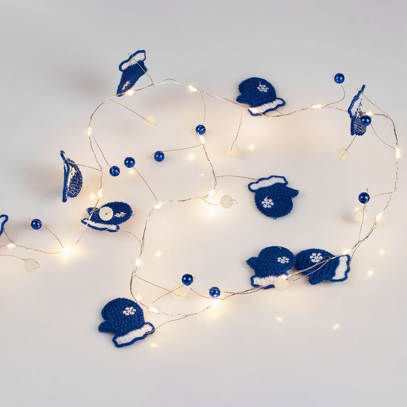 Гирлянда Merry Mittens, синяя арт.16953.40