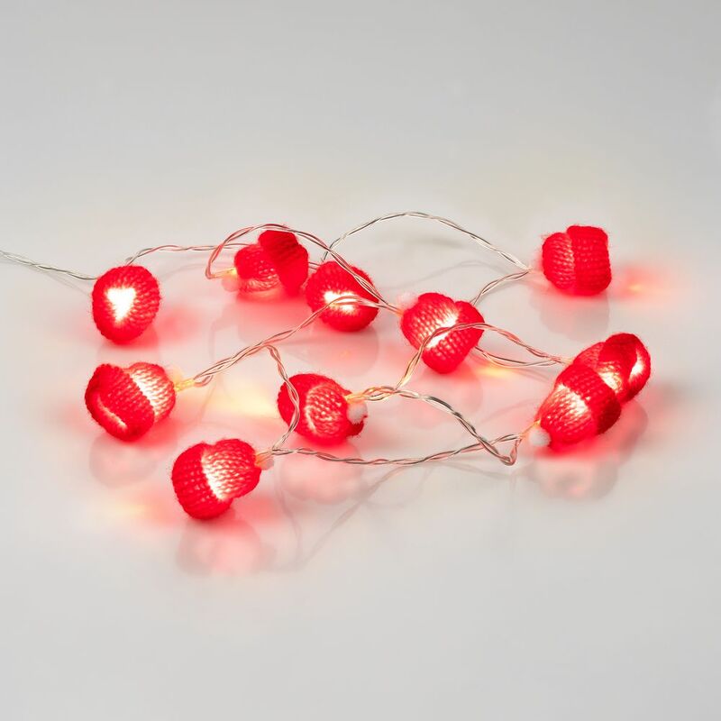 Гирлянда Cosy Poms, красная арт.16957.50