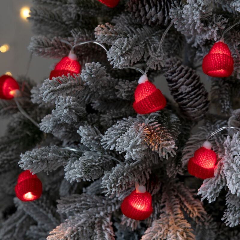 Гирлянда Cosy Poms, красная арт.16957.50