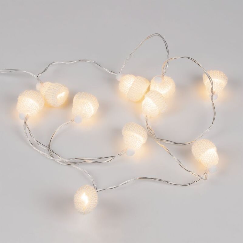 Гирлянда Cosy Poms, белая арт.16957.60