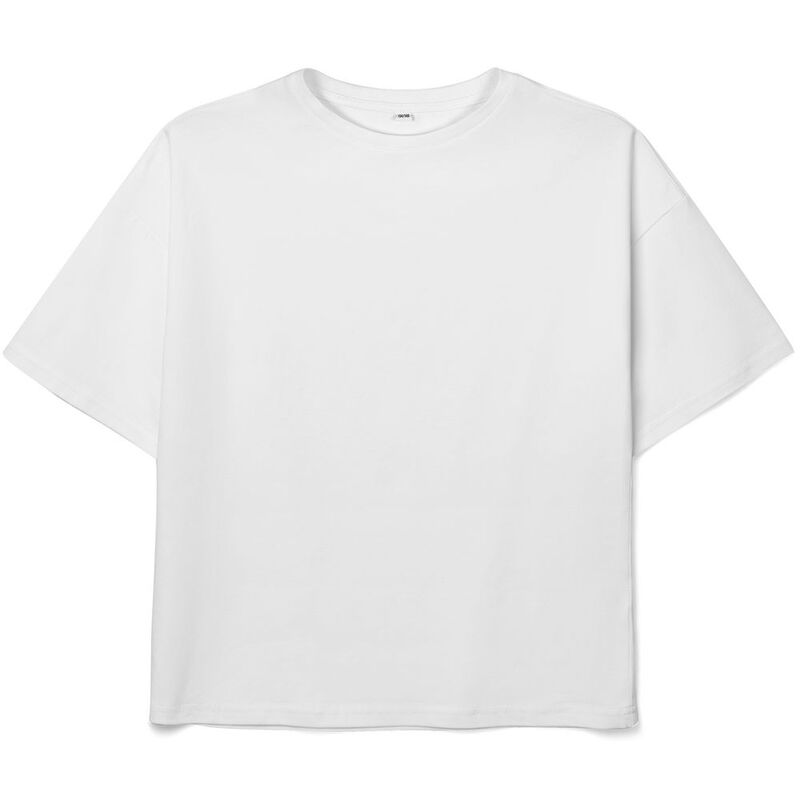 Футболка детская оверсайз Teezer, белая арт.16963.60