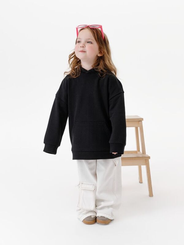 Худи детское оверсайз Houdini, черное арт.16964.30