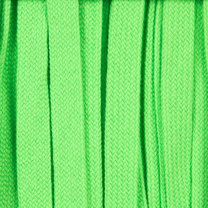 Плоский шнур Cord M, зеленый неон, 70 см арт.19710.94.70cm