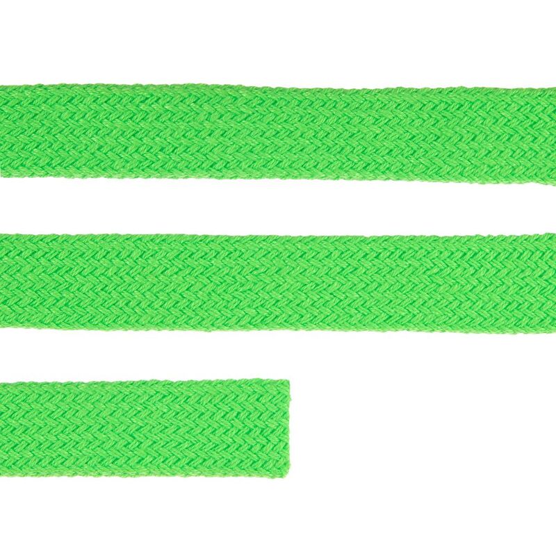 Плоский шнур Cord L, зеленый неон, 130 см арт.19711.94.130cm