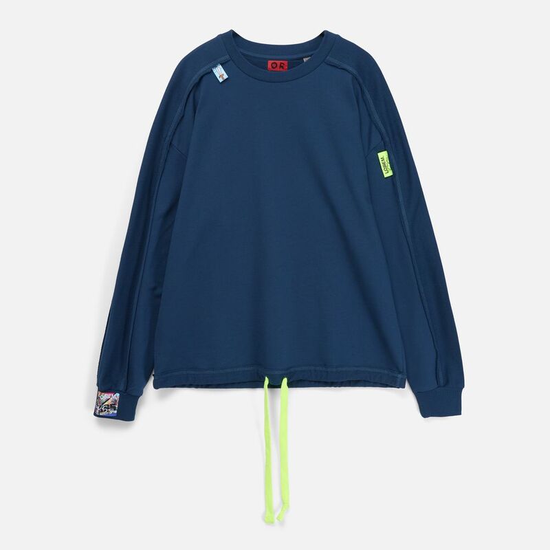 Плоский шнур Cord L, желтый неон, 110 см арт.19711.89.110cm